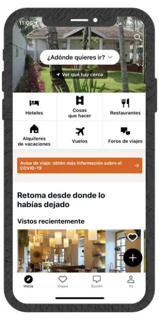 Competitor app screen: flight search